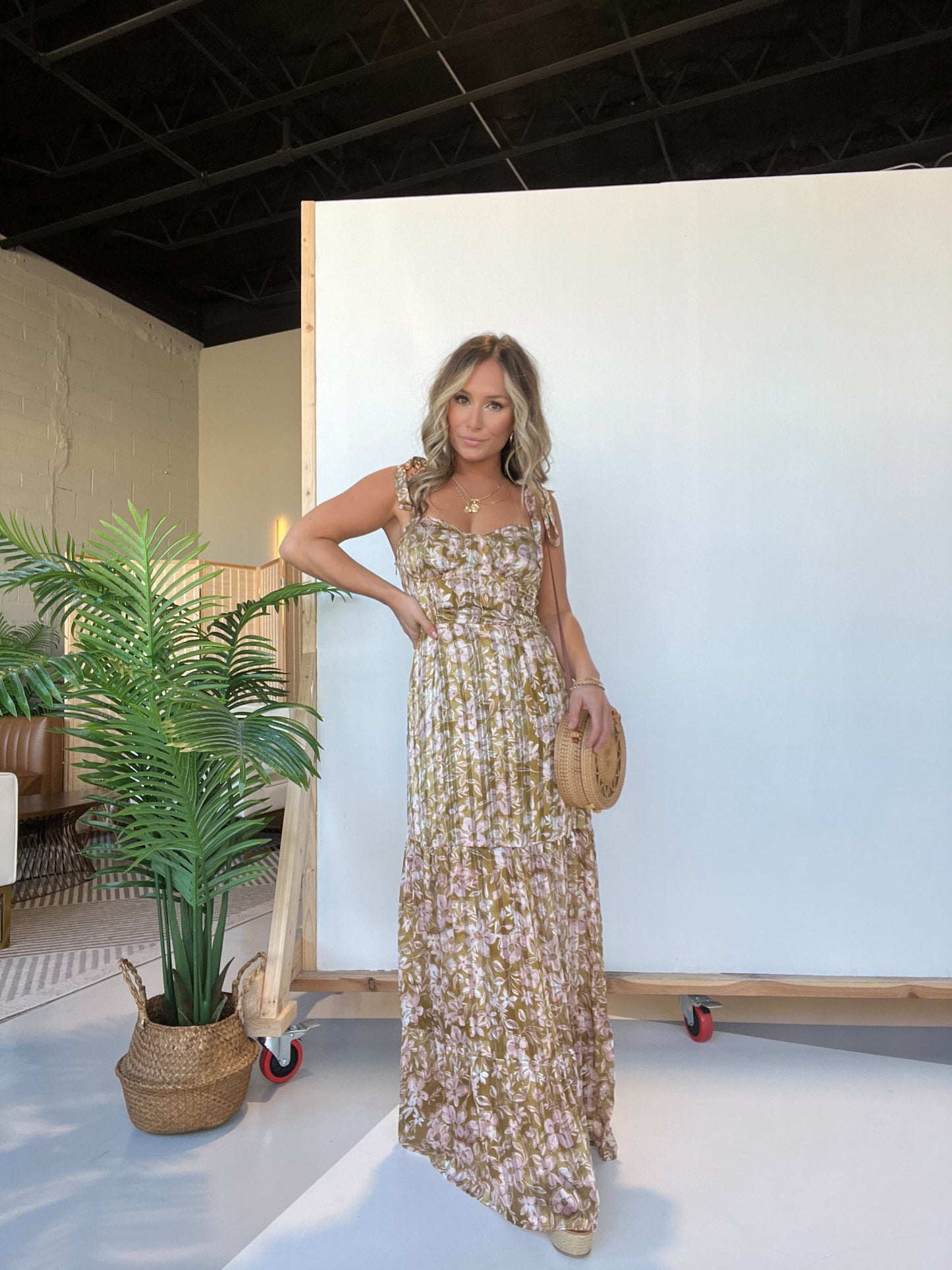 Wedding Season Floral Maxi Dress
