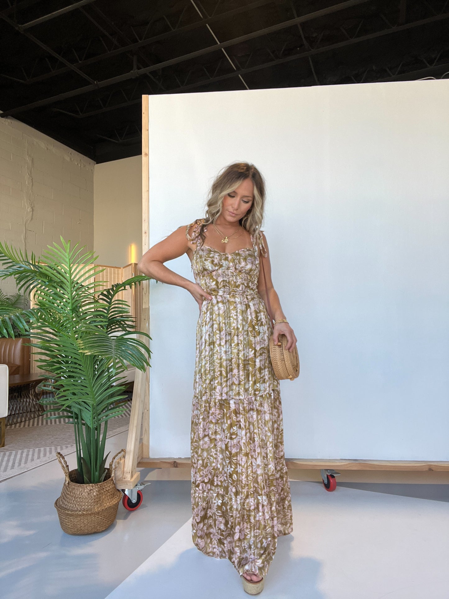Wedding Season Floral Maxi Dress