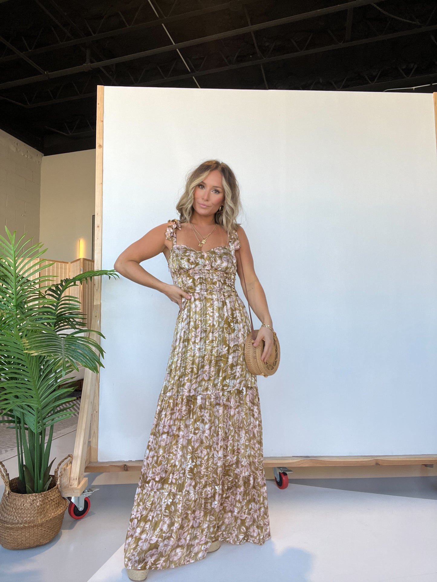 Wedding Season Floral Maxi Dress
