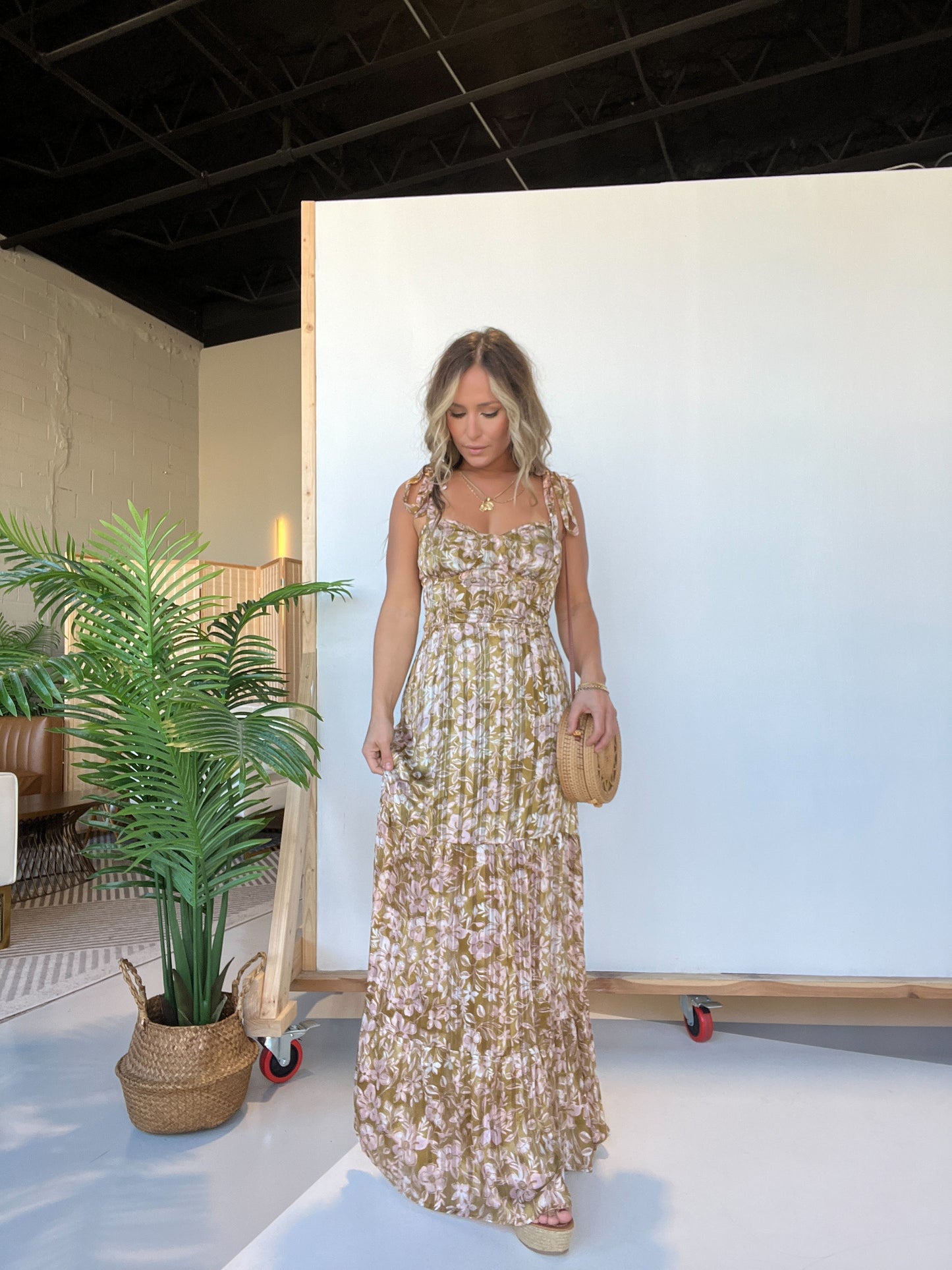 Wedding Season Floral Maxi Dress