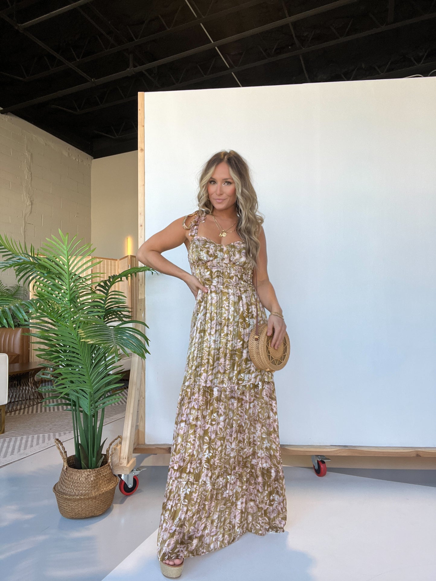 Wedding Season Floral Maxi Dress