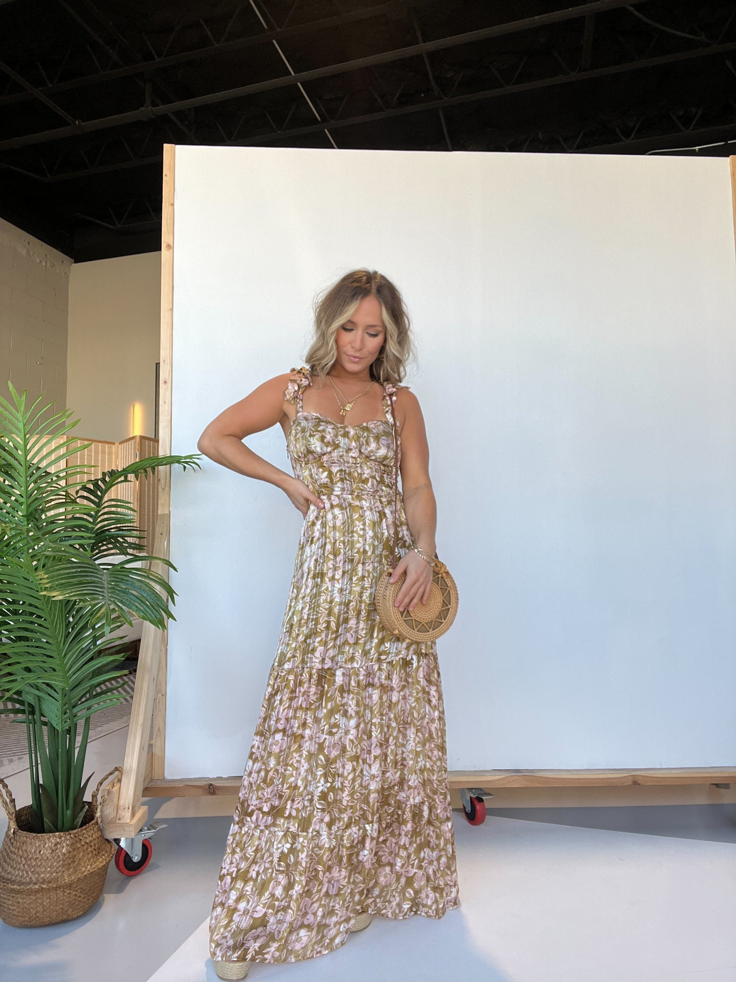 Wedding Season Floral Maxi Dress