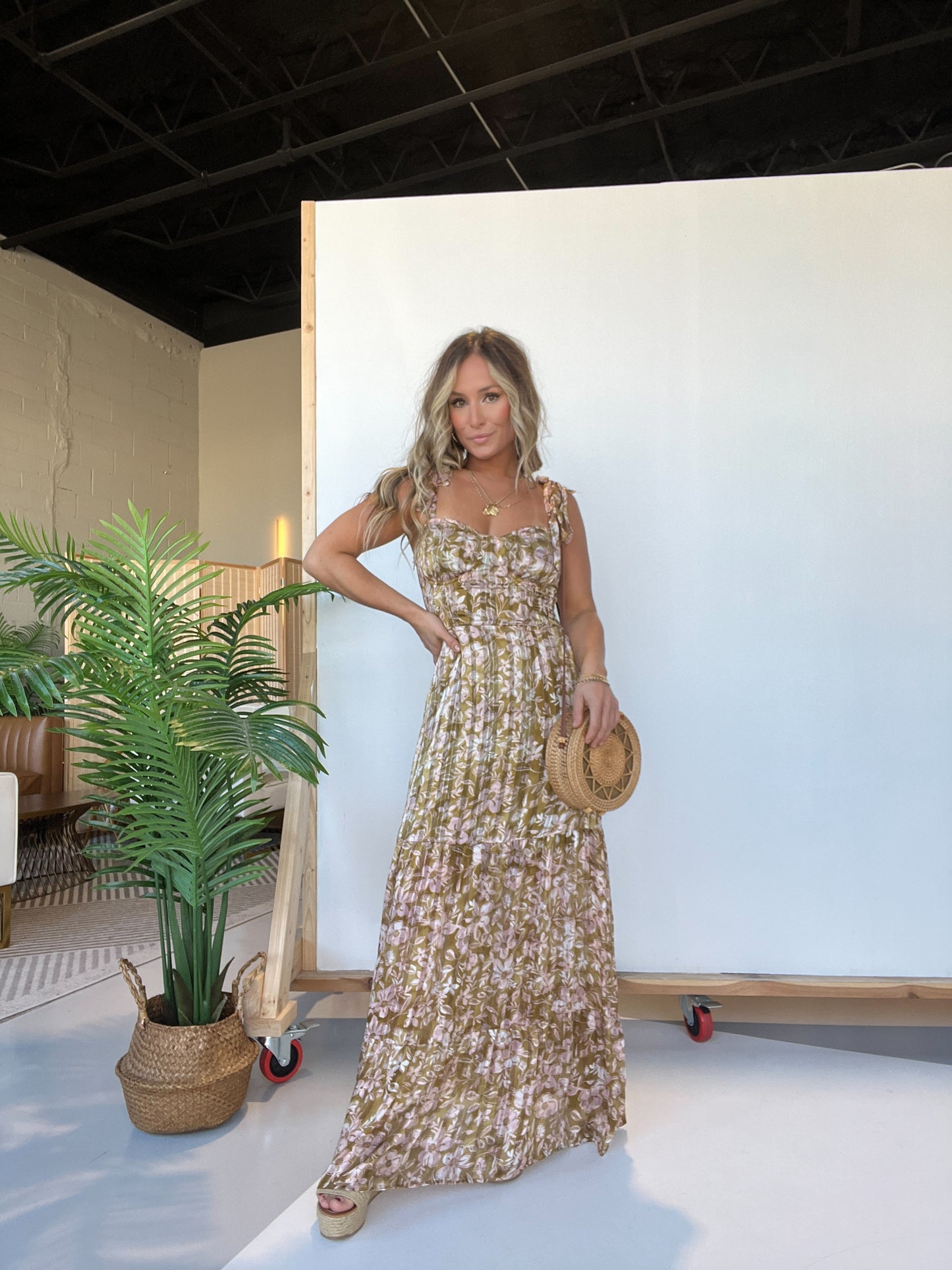 Wedding Season Floral Maxi Dress